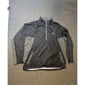 LevelWear Men's Jacket John Deere Logo 1/4 Zip Outdoor Windbreaker Sweatshirt XL